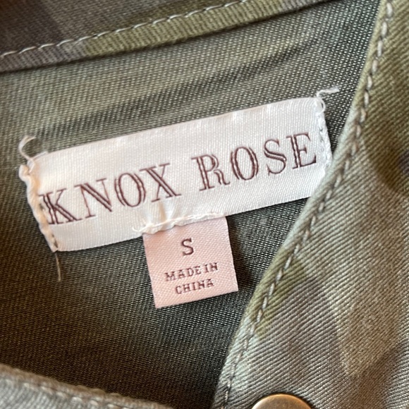Knox Rose size small camo jacket drawstring waist lightweight Like new - Picture 4 of 4